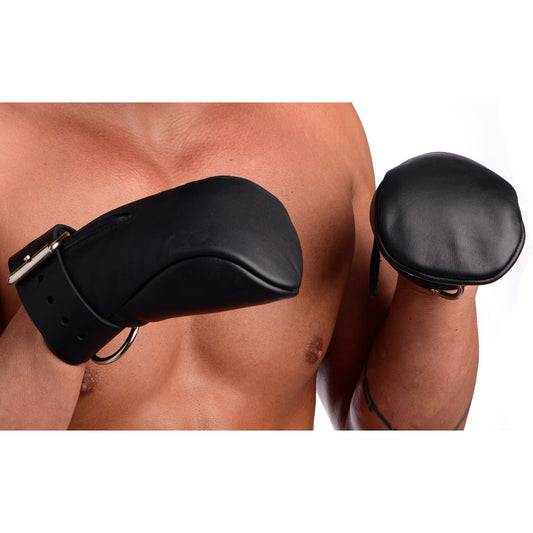 Strict Leather Deluxe Padded Fist Mitts- SM - UABDSM