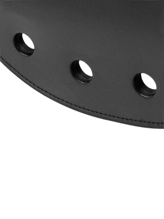 Strict Leather Rounded Paddle With Holes - UABDSM