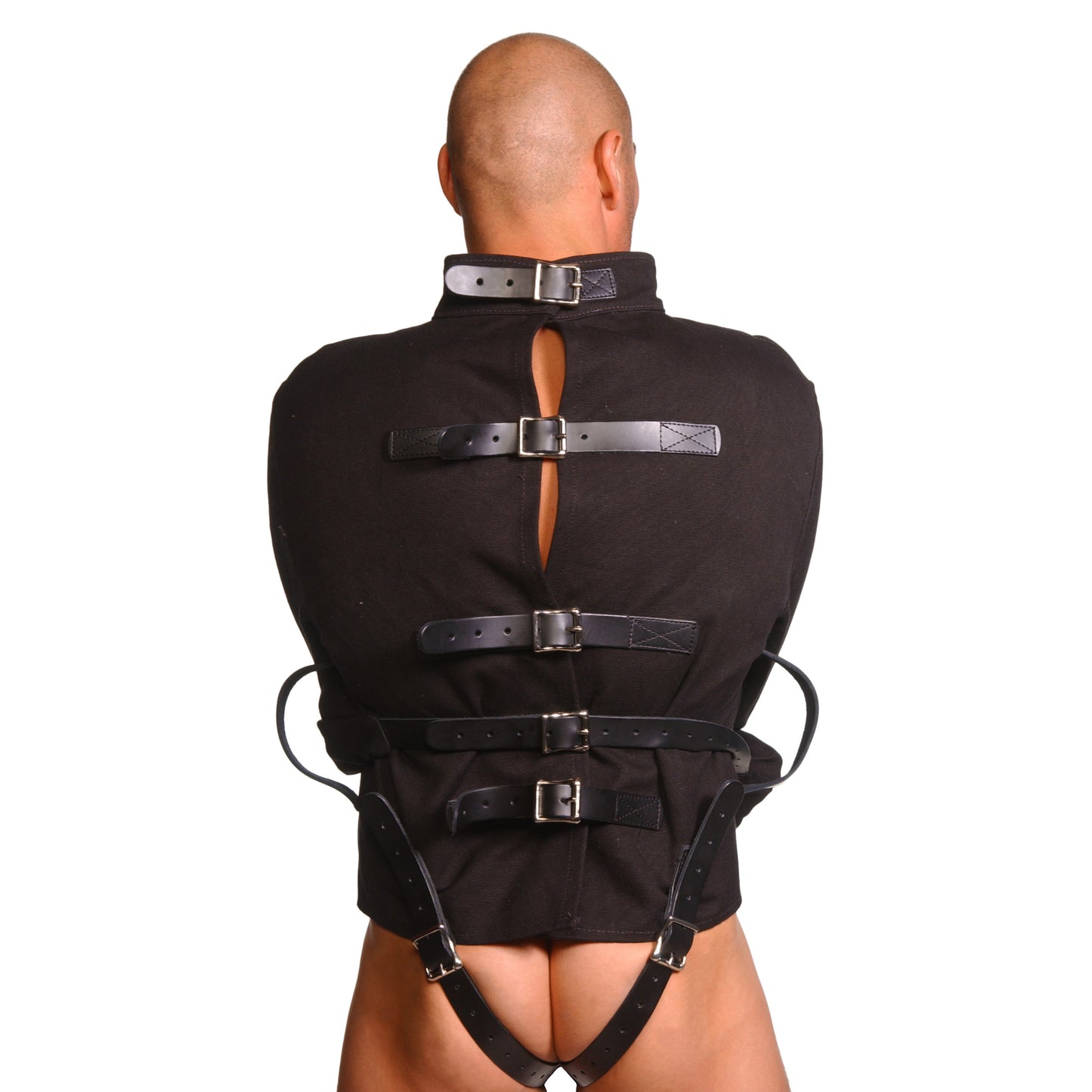 Strict Leather Black Canvas Straitjacket- Large - UABDSM