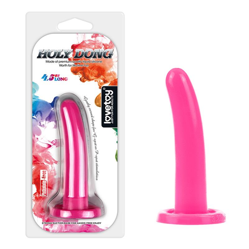 Stimulator Holy Dong 4.5 Liquid Silicone Pink - UABDSM