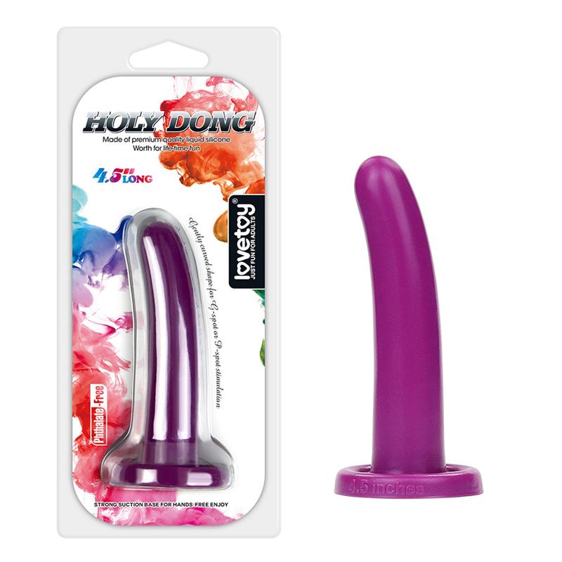 Stimulator Holy Dong 4.5 Liquid Silicone Purple - UABDSM