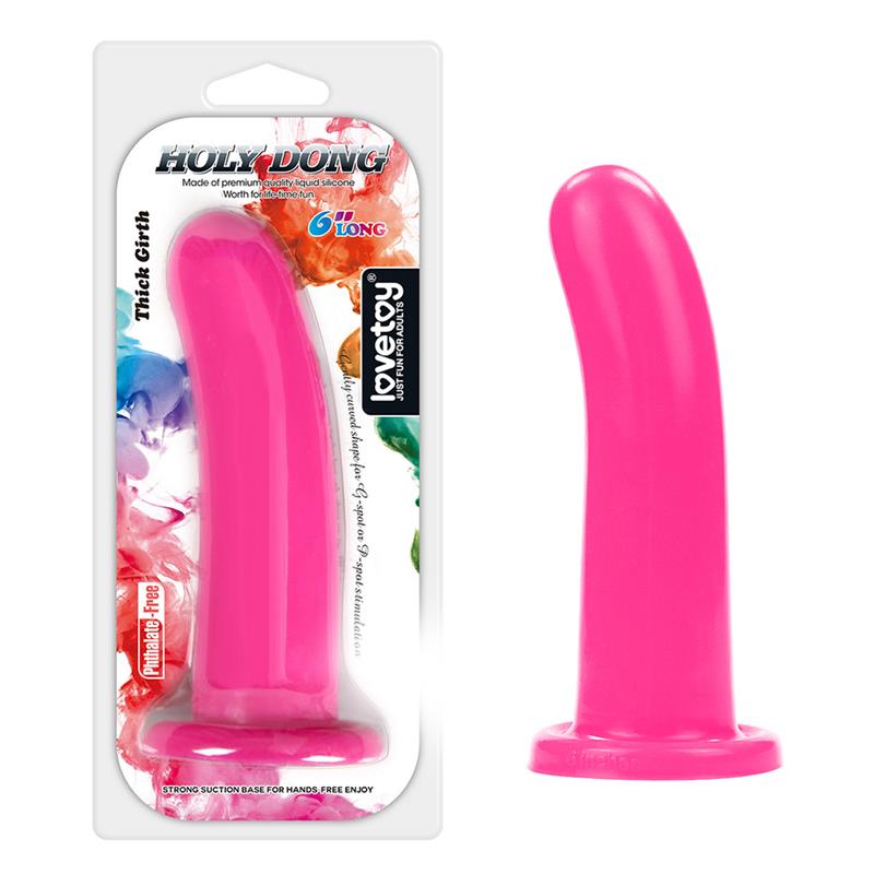 Stimulator Holy Dong 6 Liquid Silicone Pink - UABDSM