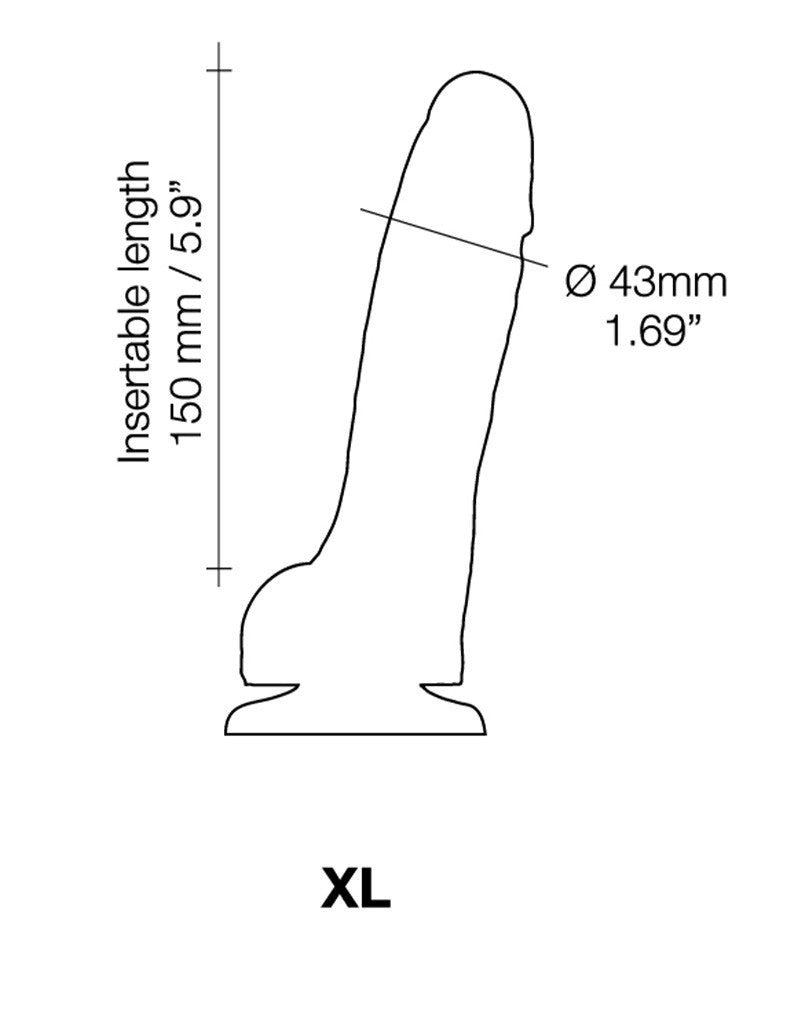 Strap-On-Me - Sliding Skin Realistic Dildo Size XL - Nude - UABDSM