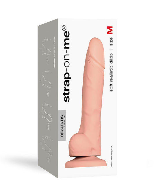 Strap-On-Me - Soft Realistic Dildo Size M - Nude - UABDSM
