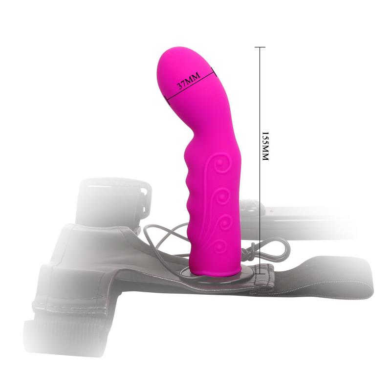 Strap-on with Dildo Purple 15.5 cm - UABDSM