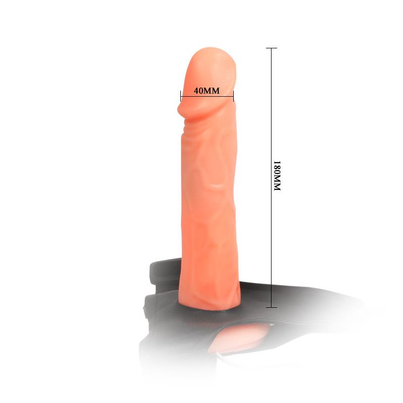 Strap-on with Hollow Dildo Jessica 18 cm - UABDSM