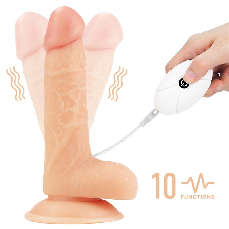 Strap-on with Vibrating Dildo and Remote Control 7.0 - UABDSM