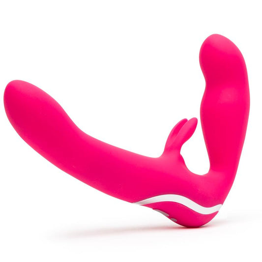 Strapless Strap On Rabbit Vibe Pink - UABDSM