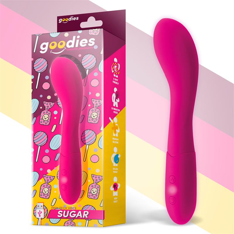 Sugar G-Spot Vibe USB Silicone Fushsia - UABDSM