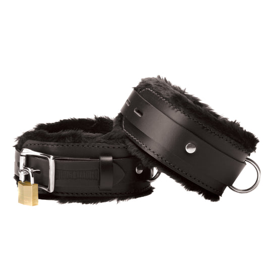 Strict Leather Premium Fur Lined Wrist Cuffs - UABDSM