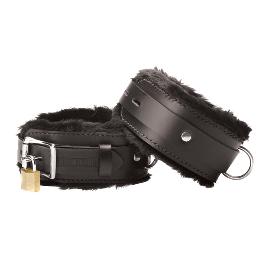 Strict Leather Premium Fur Lined Ankle Cuffs - UABDSM