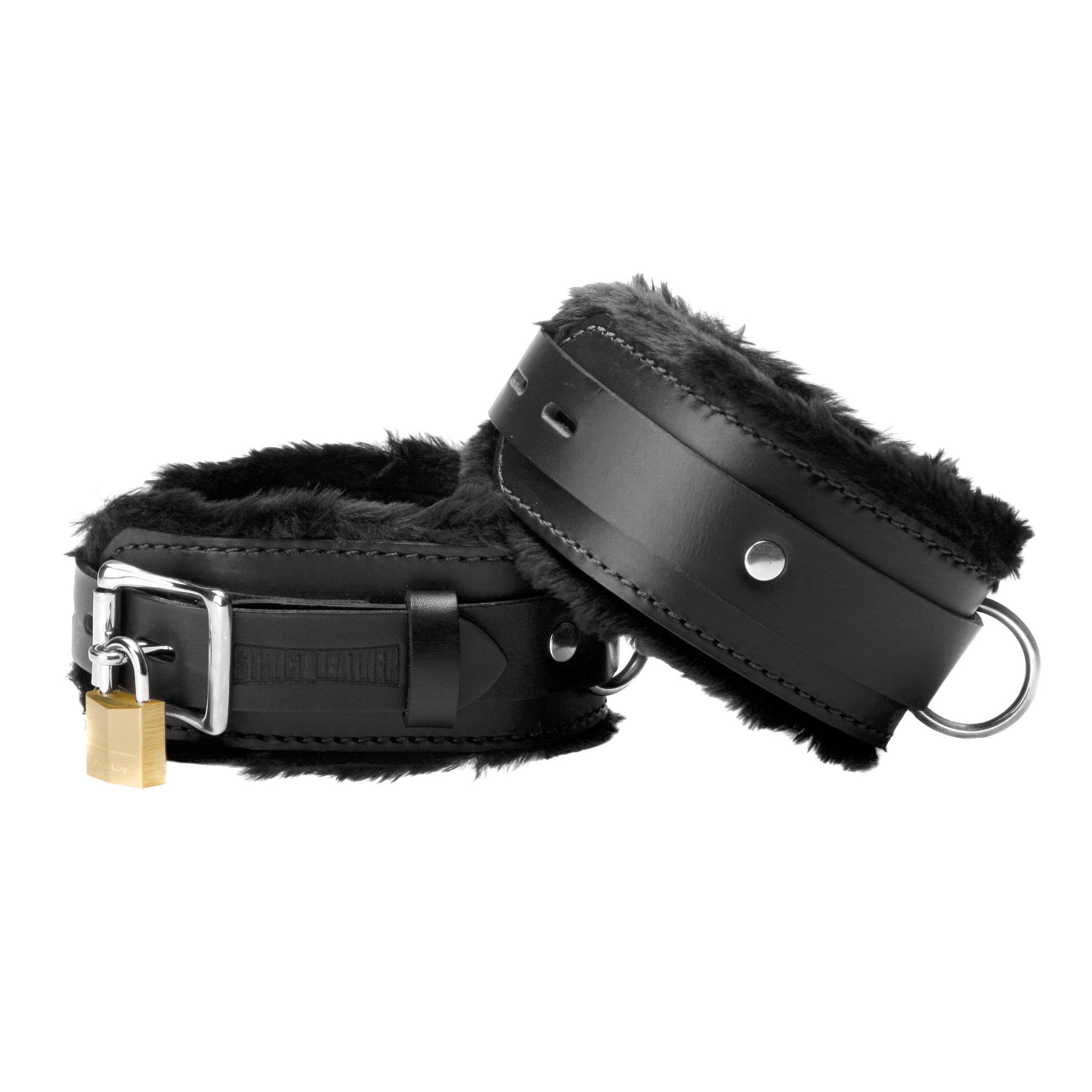 Fur Lined Leather Bondage Essentials Kit - UABDSM
