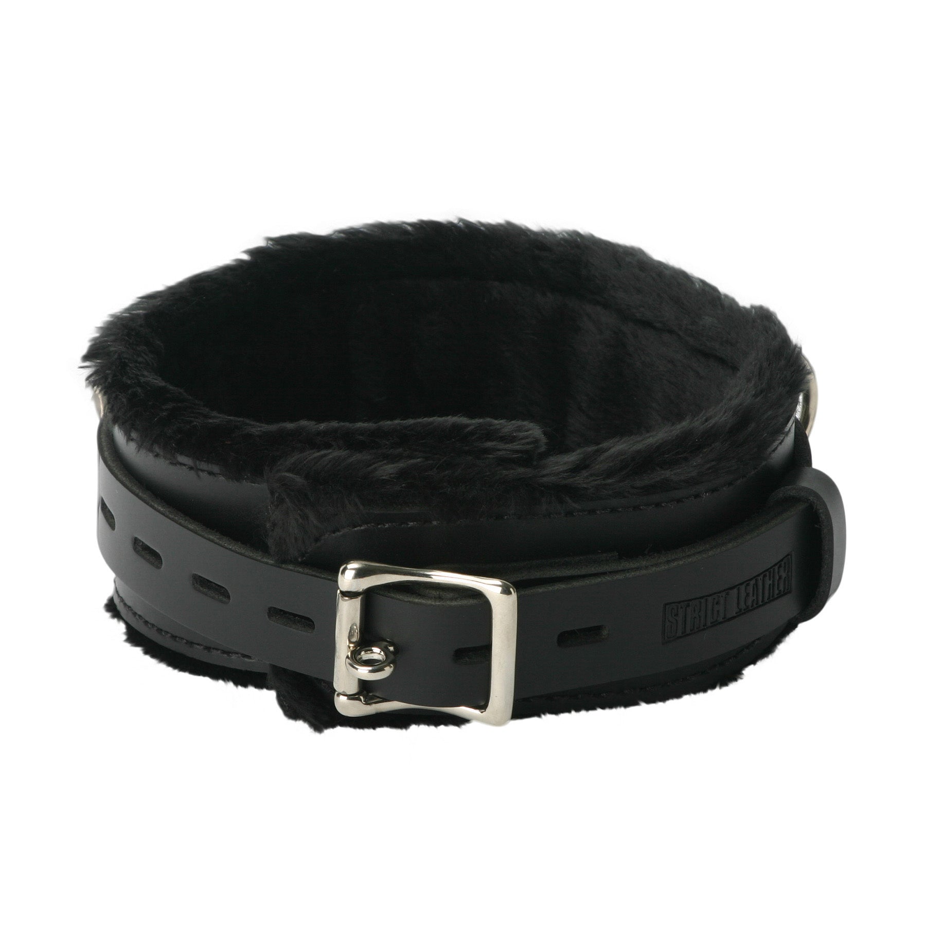 Strict Leather Premium Fur Lined Locking Collar- SM - UABDSM