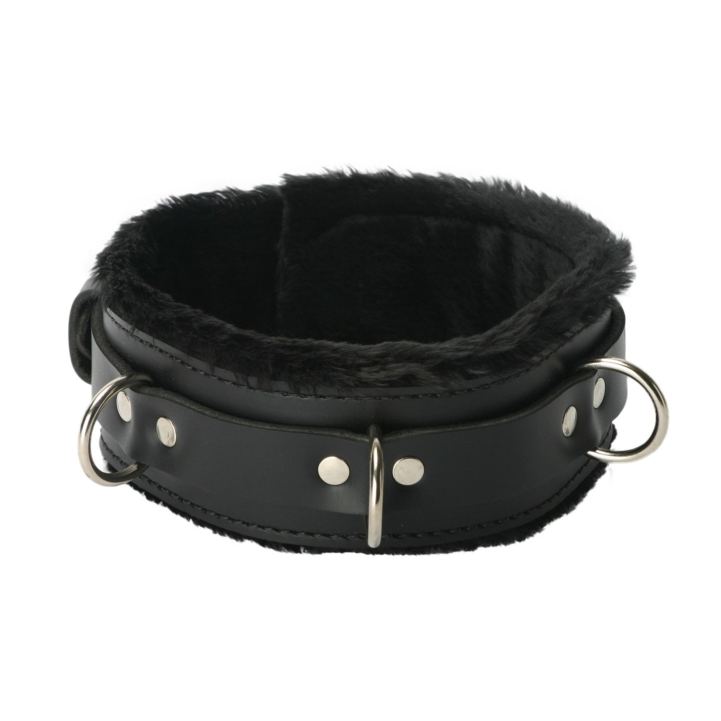 Strict Leather Premium Fur Lined Locking Collar- SM - UABDSM