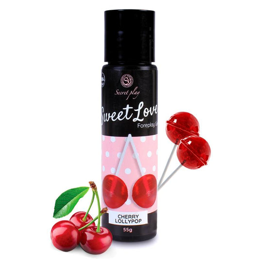 Sweet Love Lubricant Cherry Lollipop 60 ml - UABDSM