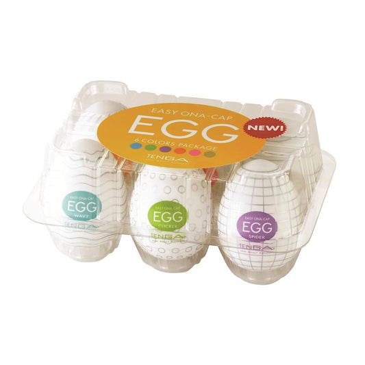 Tenga Huevo Masturbator Pack de 6 Assorted - UABDSM