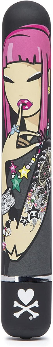 tokidoki 7 Function Classic Vibrator Black  Pink Lipstick Woman - UABDSM