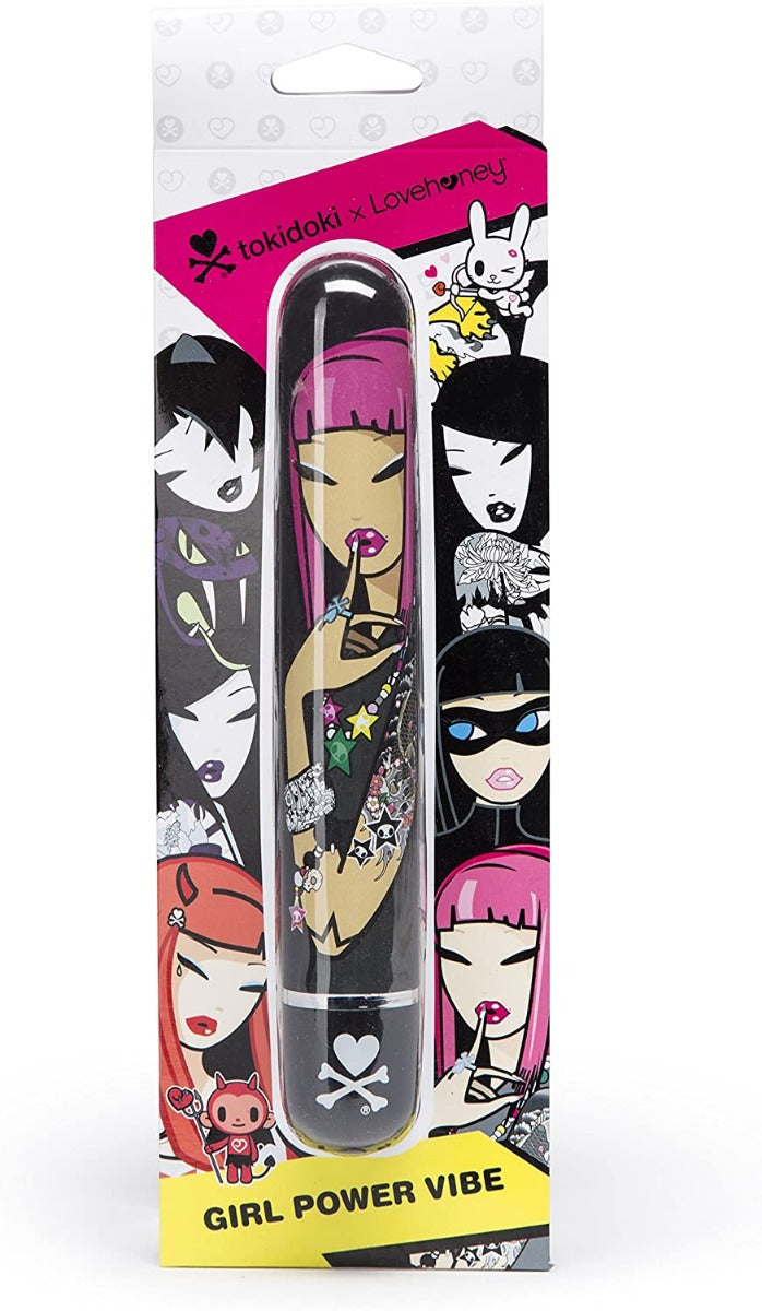 tokidoki 7 Function Classic Vibrator Black  Pink Lipstick Woman - UABDSM