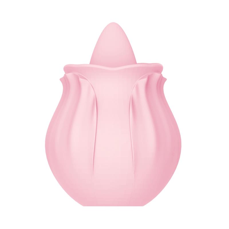 Tongue Licking Vibrator Pinkrose USB Charge Dock Silicone - UABDSM