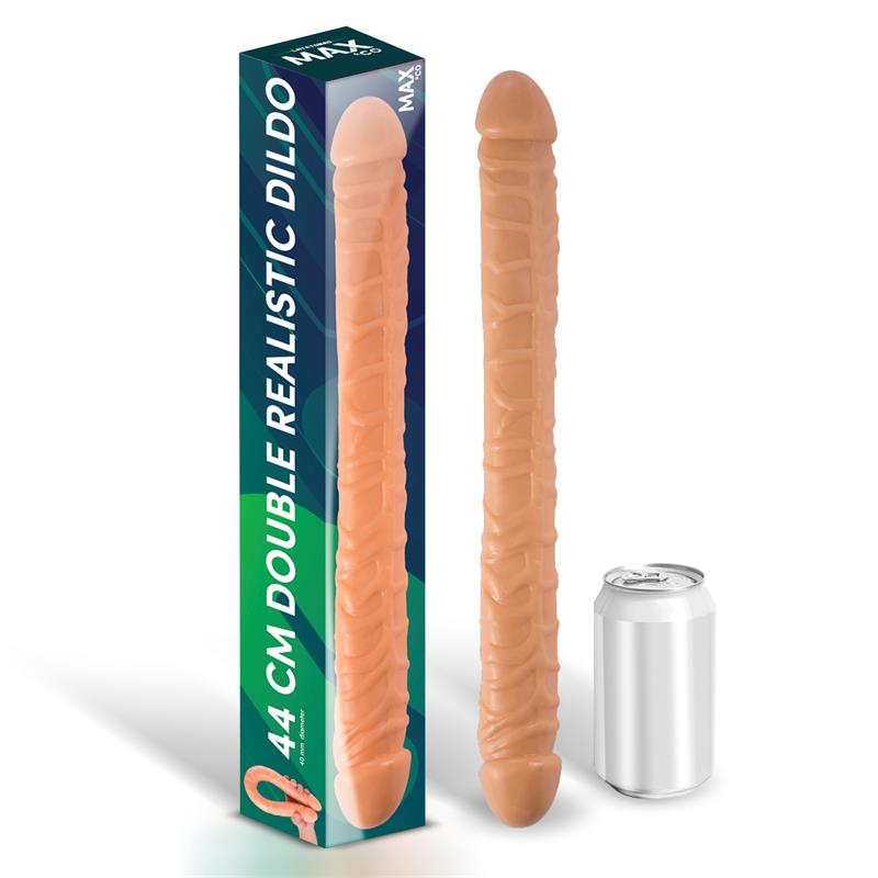 Trent Double Realistic Dildo Flesh 173 - 44 cm - UABDSM
