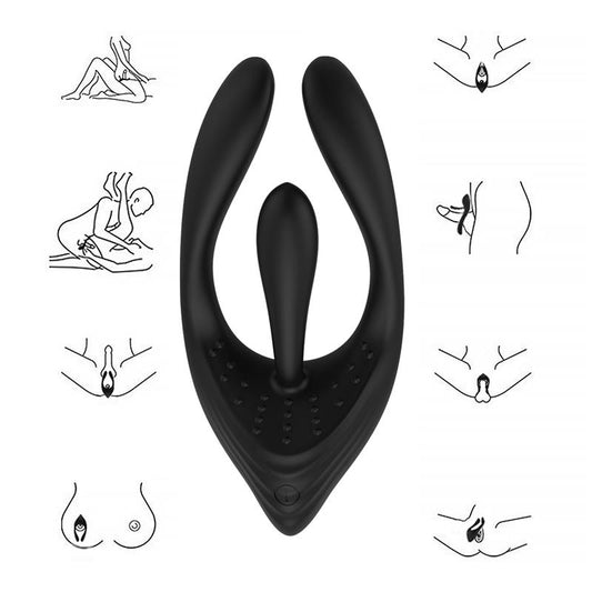 Trimer 3 Motors Flexible Stimulator USB Silicone - UABDSM