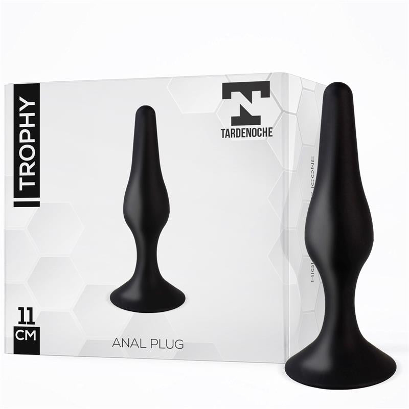 Trophy Anal Plug 11 cm Silicone Black - UABDSM