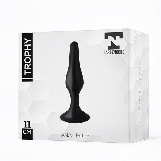 Trophy Anal Plug 11 cm Silicone Black - UABDSM