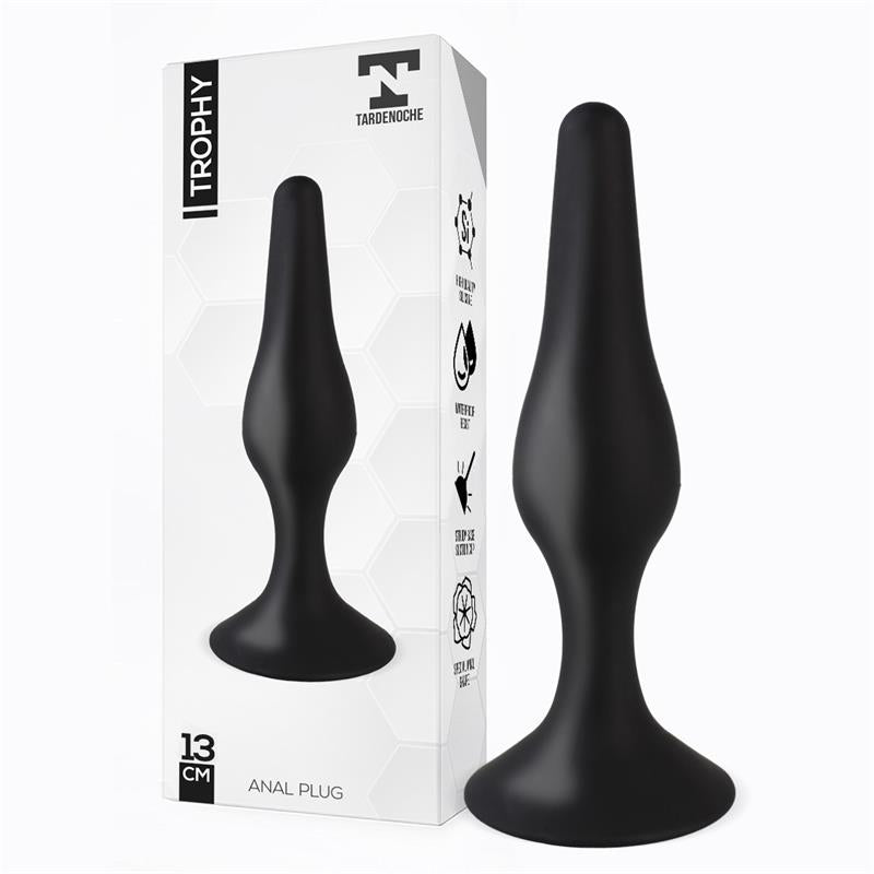 Trophy Anal Plug 13 cm Silicone Black - UABDSM