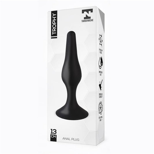 Trophy Anal Plug 13 cm Silicone Black - UABDSM