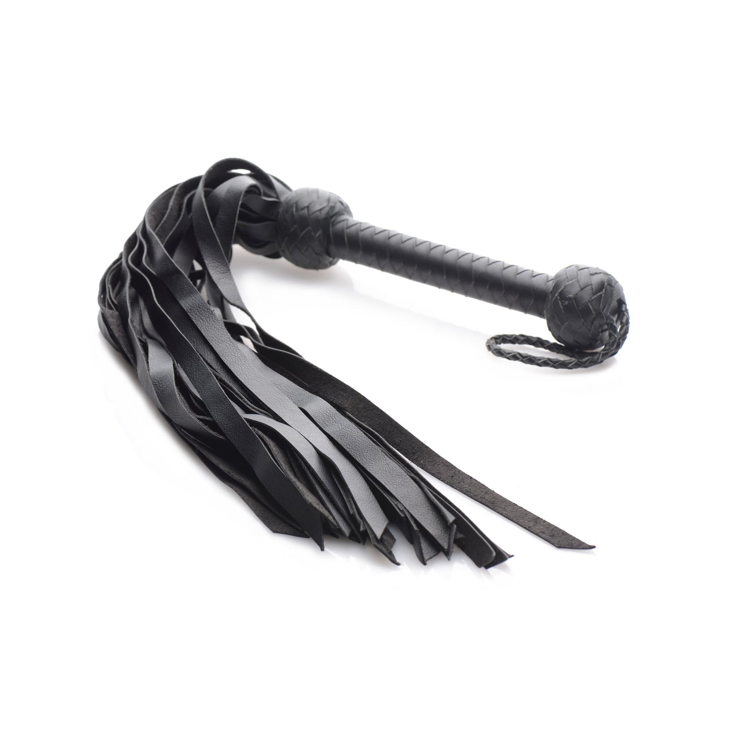 Strict Leather Premium Deerskin Flogger- Black - UABDSM