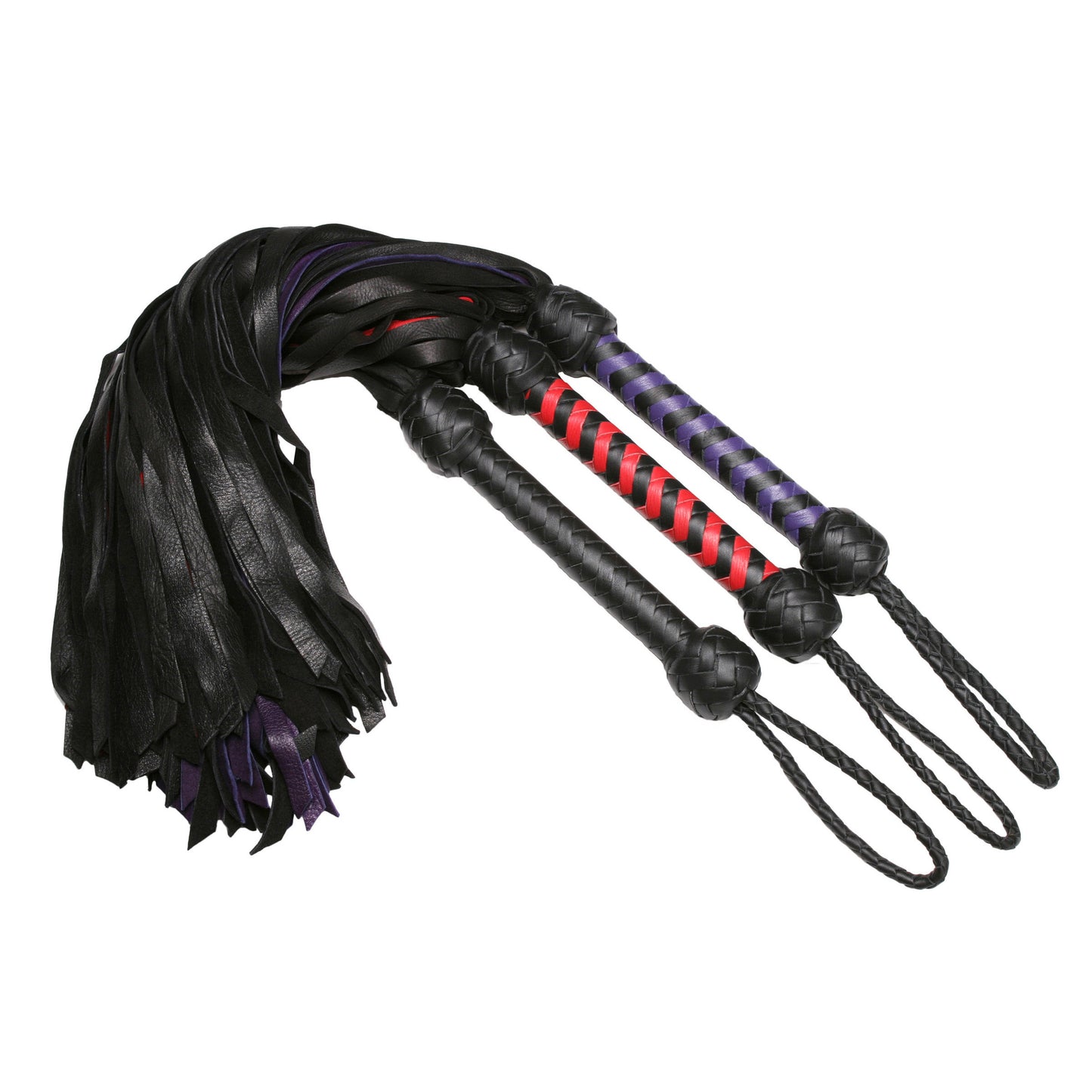 Strict Leather Premium Deerskin Flogger- Purple - UABDSM