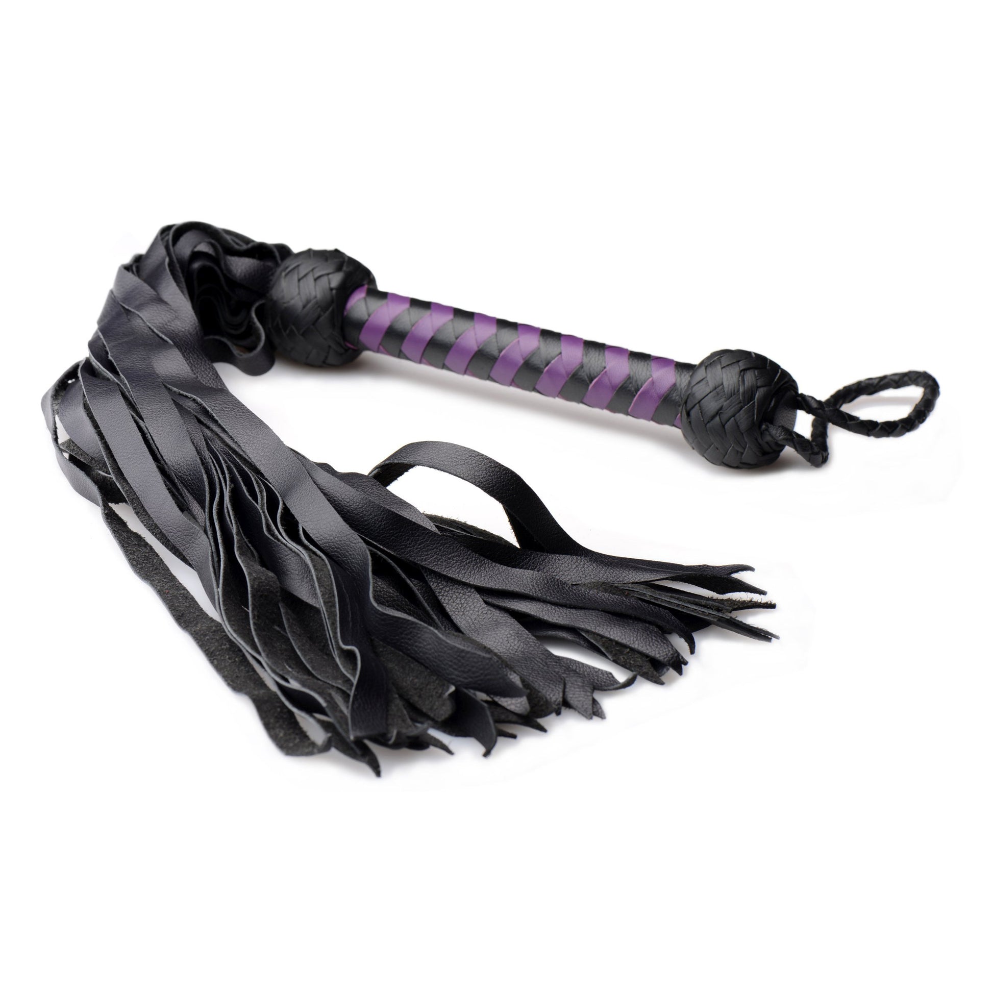 Strict Leather Premium Deerskin Flogger- Purple - UABDSM