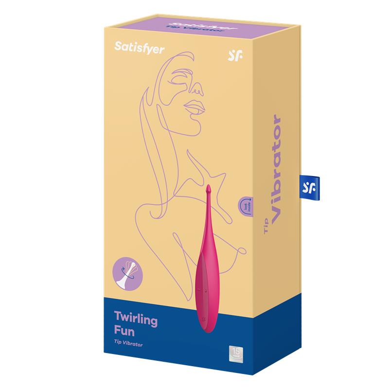 Twirling Fun Tip Vibrator Silicone USB Pink - UABDSM