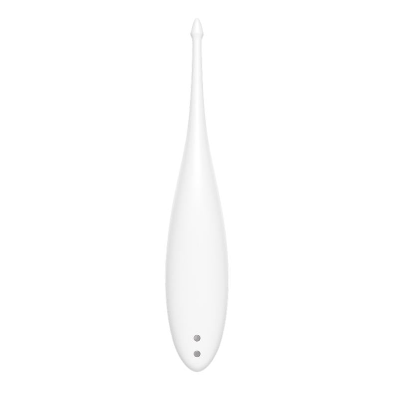 Twirling Fun Tip Vibrator Silicone USB White - UABDSM