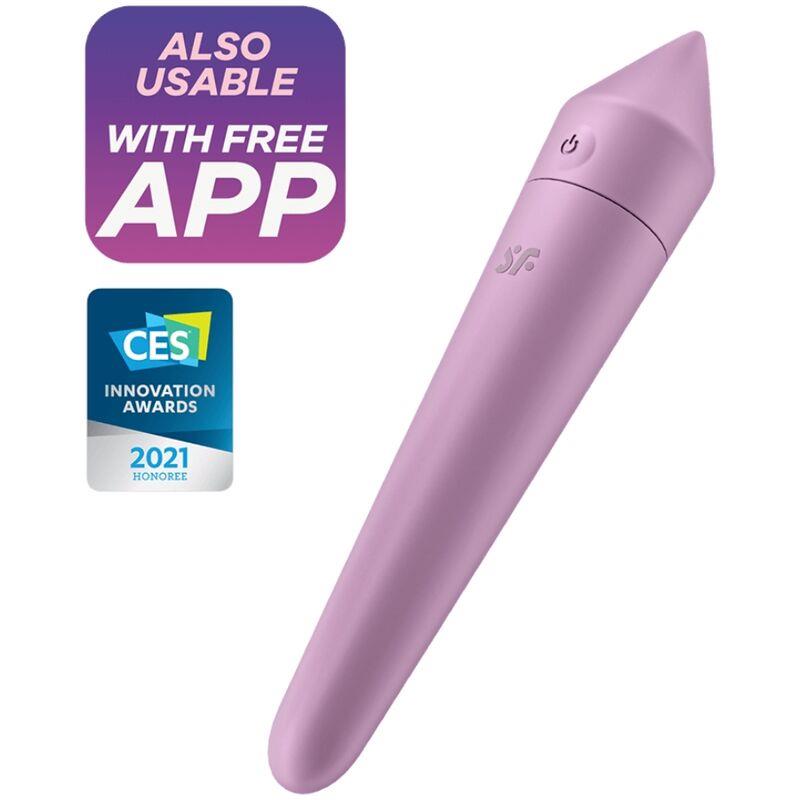 Ultra Power Bullet 8 Vibrating Bullet with APP Lilac - UABDSM