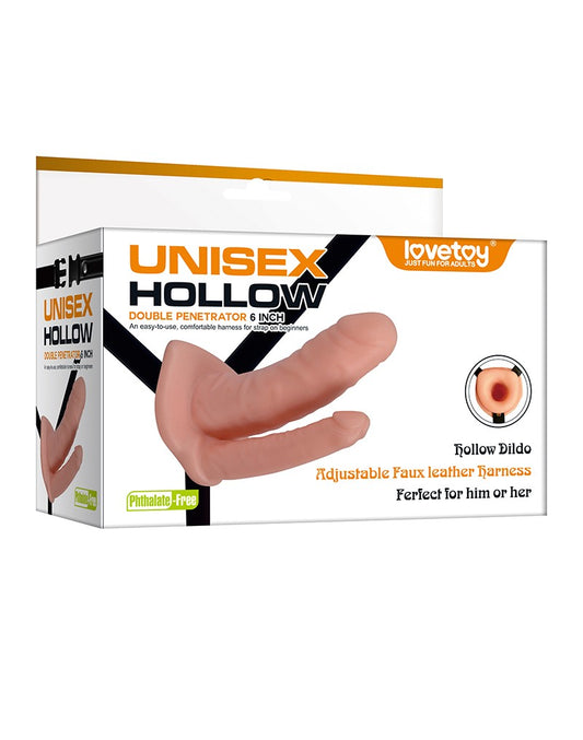 Unisex Hollow Strap On Double Penetrator 6 - UABDSM