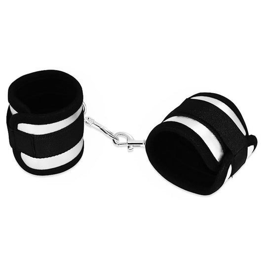 Velcro Handcuffs  Black and Silver - UABDSM