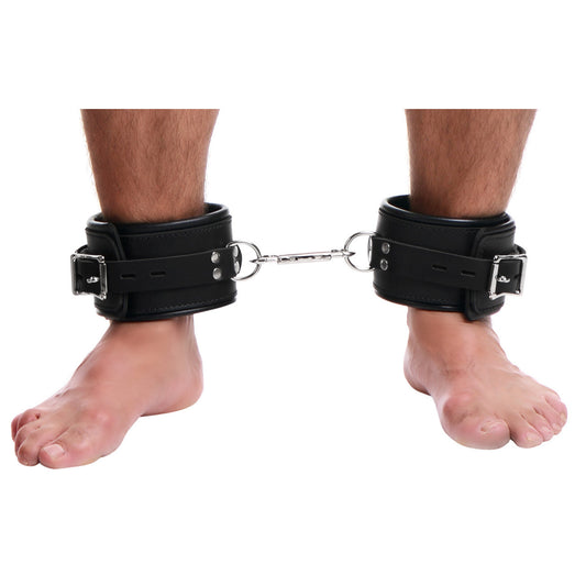 Strict Leather Padded Premium Locking Ankle Restraints - UABDSM