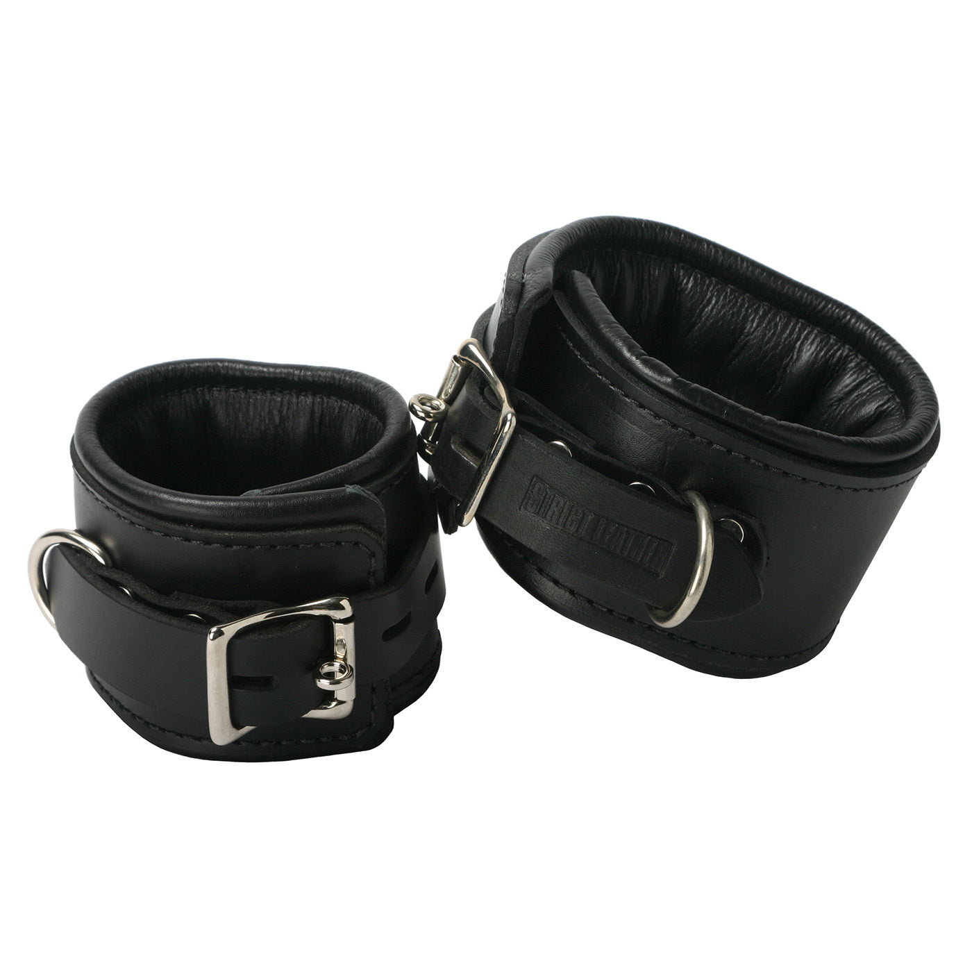 Strict Leather Padded Premium Locking Wrist Restraints - UABDSM