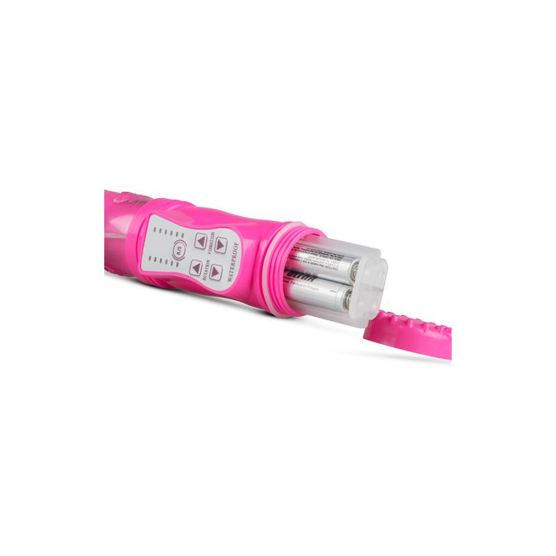 Rabbit Vibrator Thrusting and Rotating Balls  Pink - UABDSM