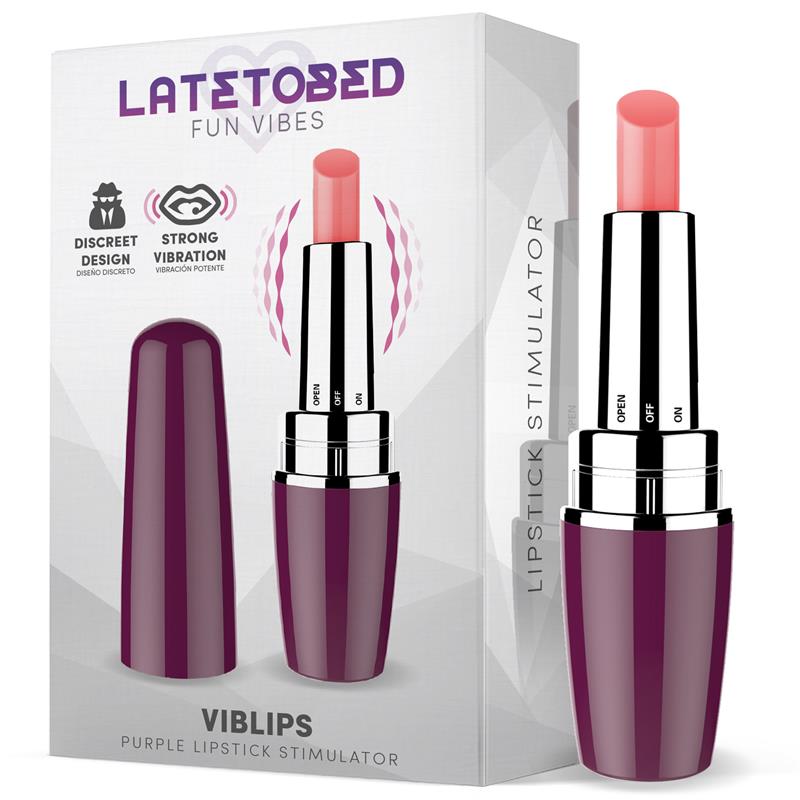 Viblips Lipstick Stimulator Purple - UABDSM