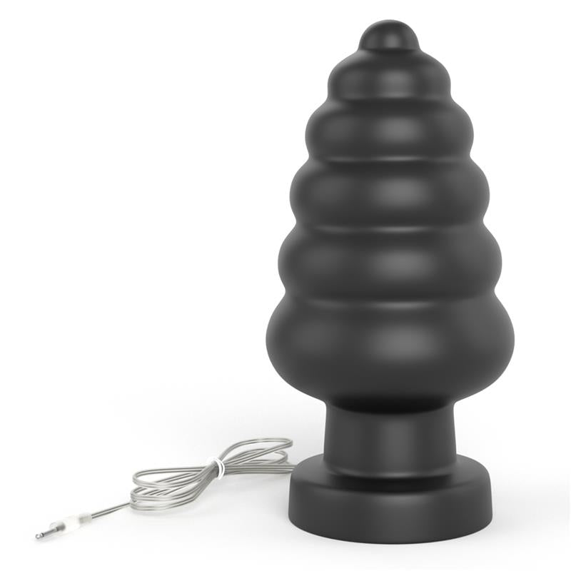 Vibrating Anal Plug King Sized 7 Black - UABDSM