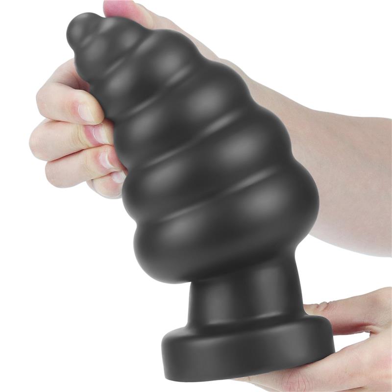 Vibrating Anal Plug King Sized 7 Black - UABDSM