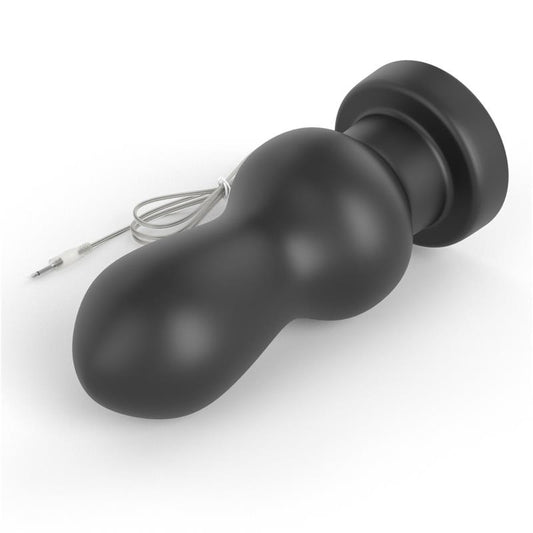 Vibrating Anal Plug King Sized 7 Black - UABDSM