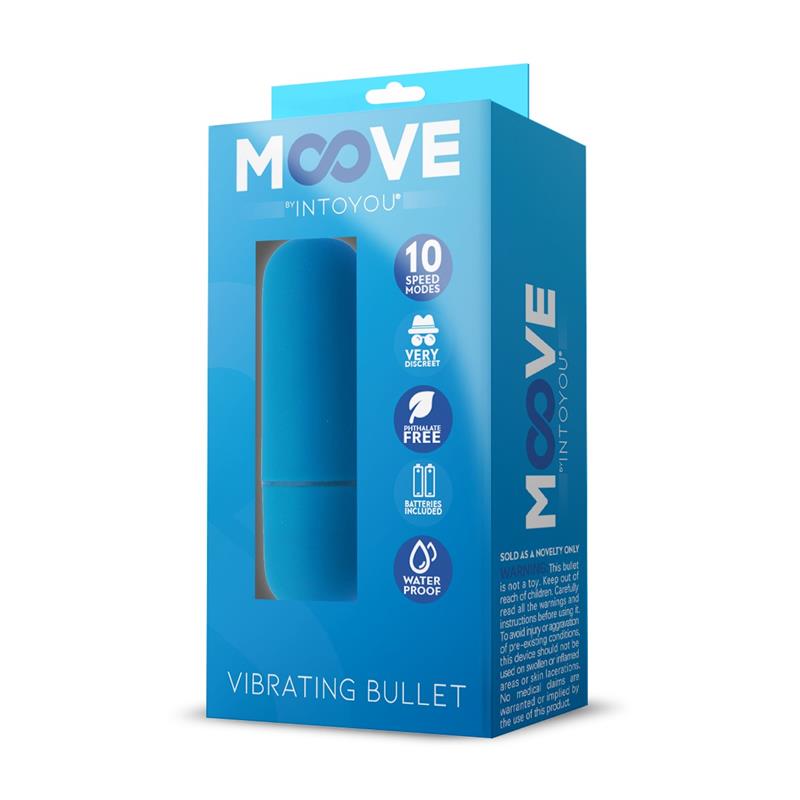 Vibrating Bullet 10 Functions Blue - UABDSM