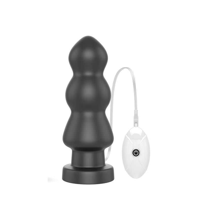 Vibrating Butt Plug King Sized 7.8 Black - UABDSM