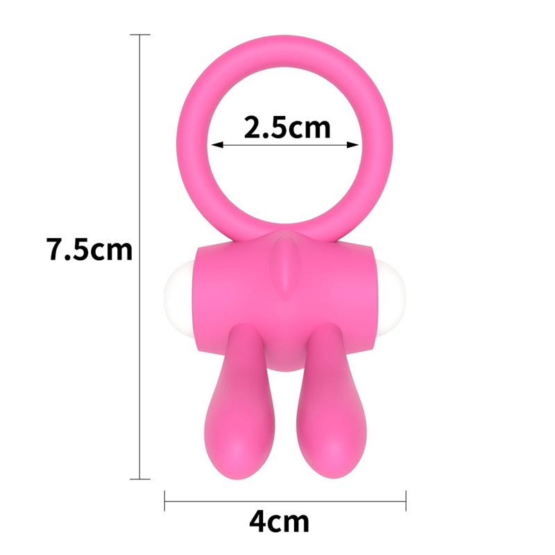 Vibrating Cockring Power Clit Pink - UABDSM