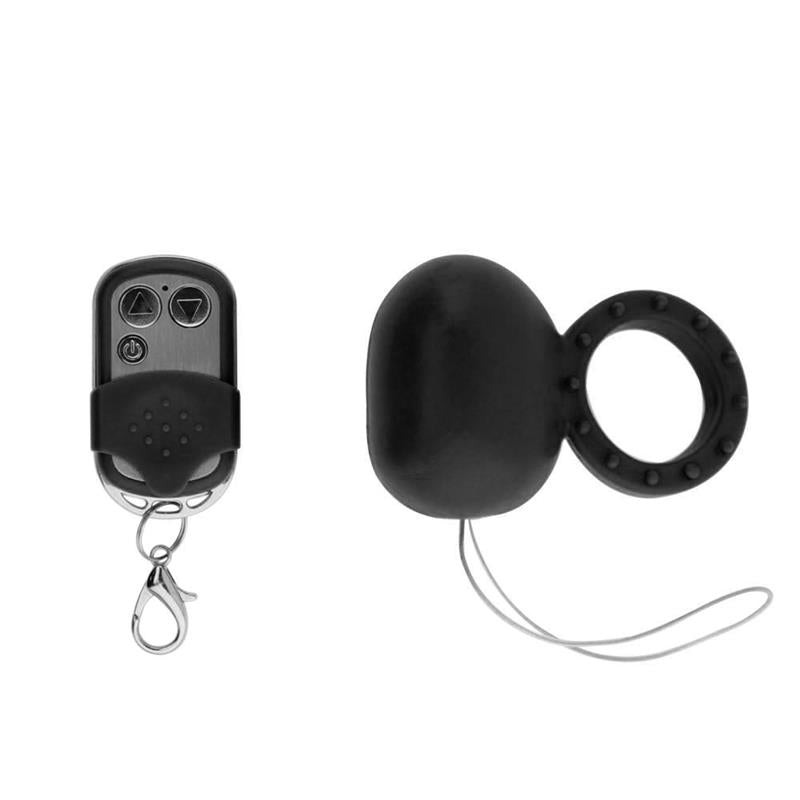 Vibrating Cockring with Remote Control Black - UABDSM