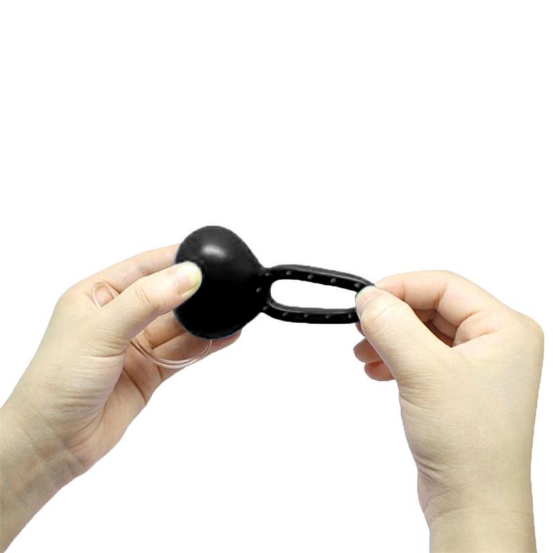 Vibrating Cockring with Remote Control Black - UABDSM