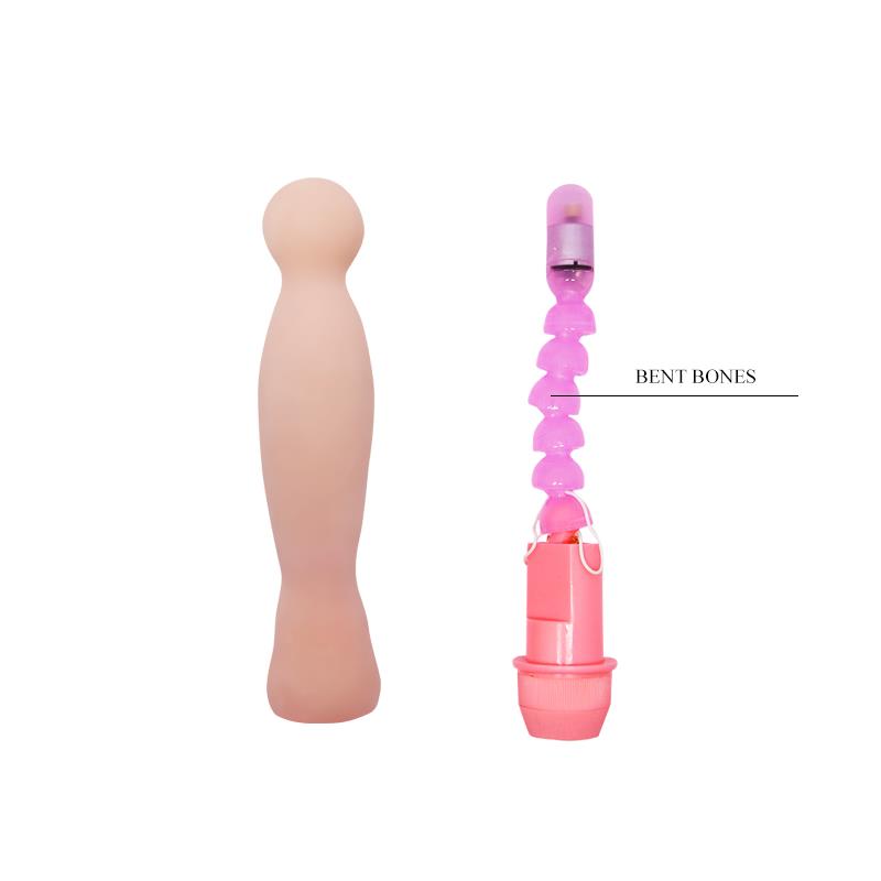 Vibrating Dildo Flesh 22 cm - UABDSM